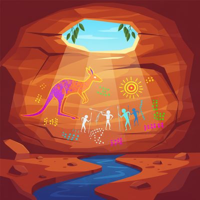 AI-generated image for SAT word aboriginal