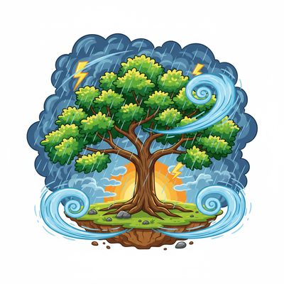 AI-generated image for SAT word allergic