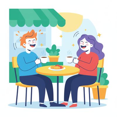 AI-generated image for SAT word amicable