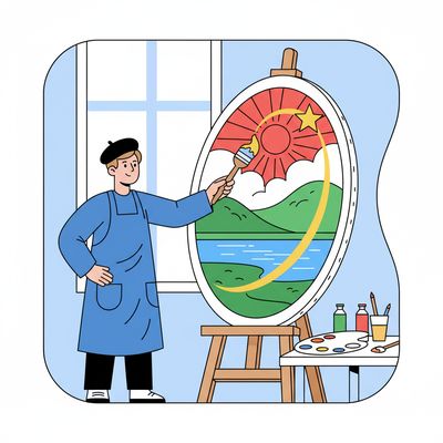 AI-generated image for SAT word axis