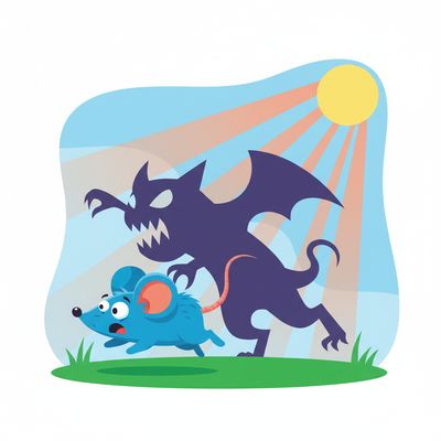 AI-generated image for SAT word bashful