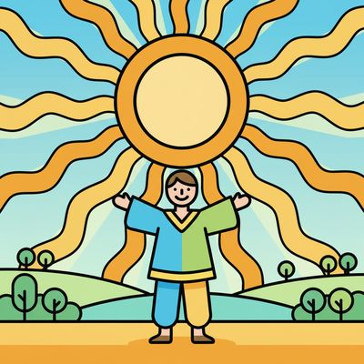 AI-generated image for SAT word begrudge