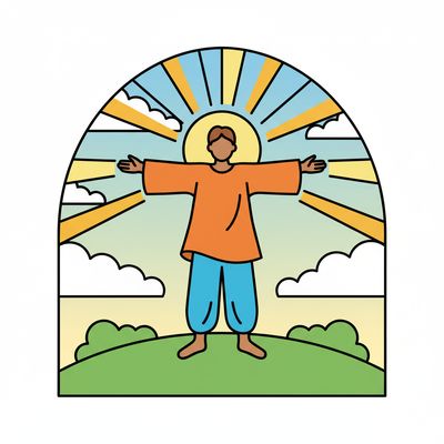 AI-generated image for SAT word belated