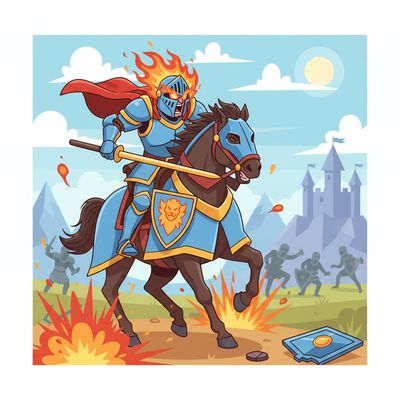 AI-generated image for SAT word belligerent