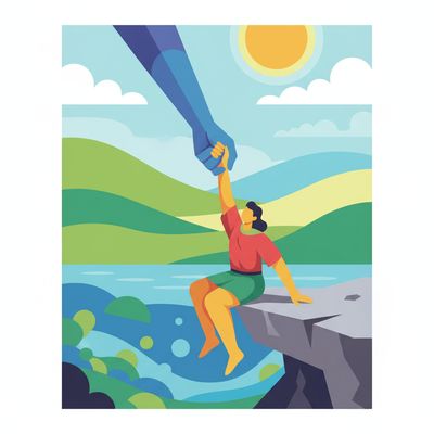 AI-generated image for SAT word benefactor