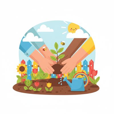 AI-generated image for SAT word benign