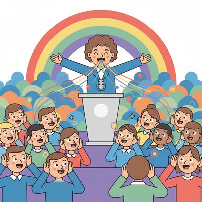 AI-generated image for SAT word boast