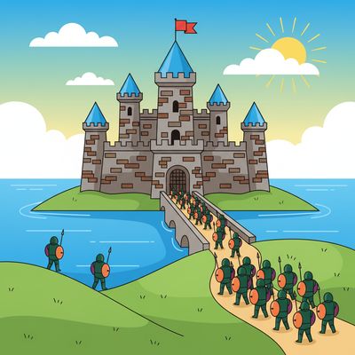 AI-generated image for SAT word bulwark