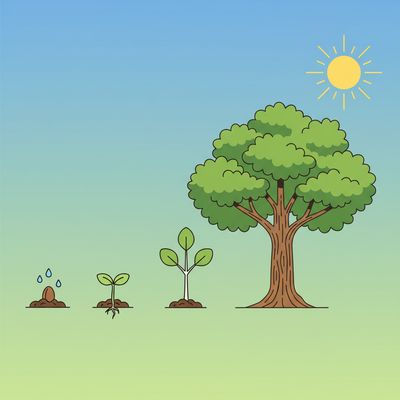 AI-generated image for SAT word burgeon