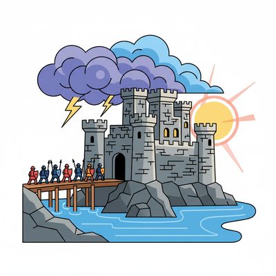 AI-generated image for SAT word camouflage