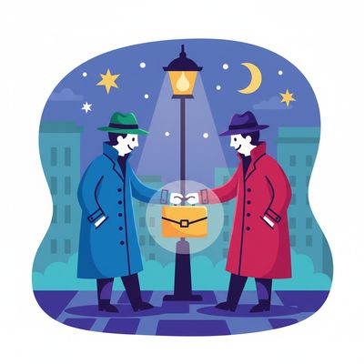 AI-generated image for SAT word clandestine