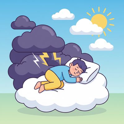 AI-generated image for SAT word complacent