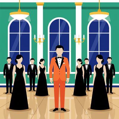 AI-generated image for SAT word conspicuous