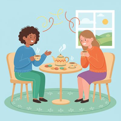 AI-generated image for SAT word cordial