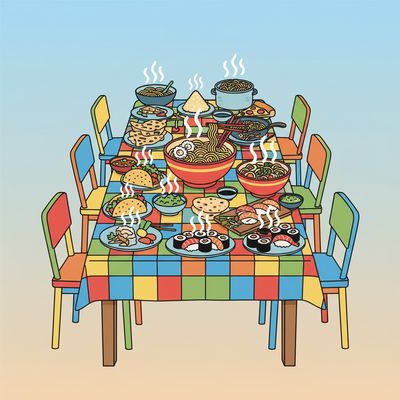 AI-generated image for SAT word culinary