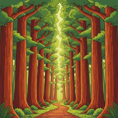 AI-generated image for SAT word deciduous