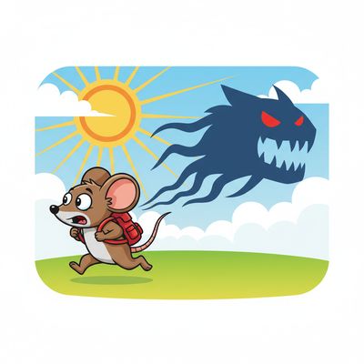 AI-generated image for SAT word diffident