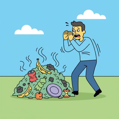 AI-generated image for SAT word disgust