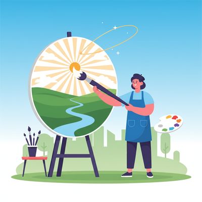 AI-generated image for SAT word disinterested