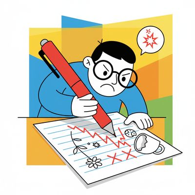 AI-generated image for SAT word disparage