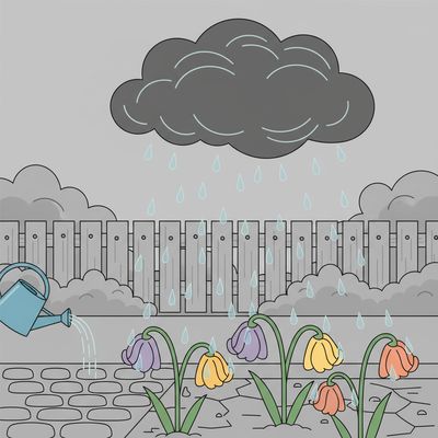 AI-generated image for SAT word doleful