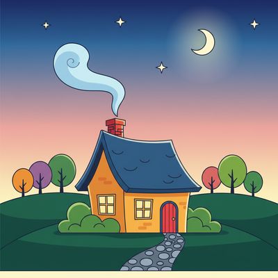 AI-generated image for SAT word domicile