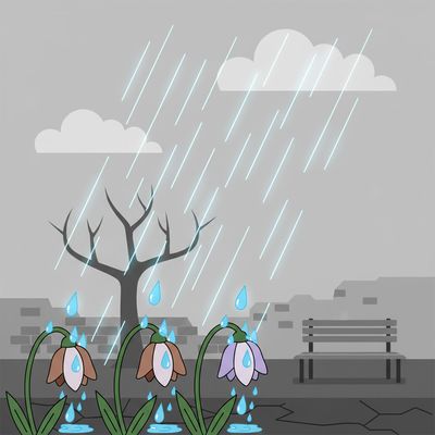 AI-generated image for SAT word dreary