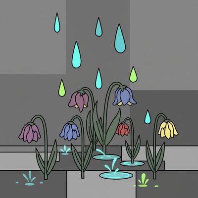 AI-generated image for SAT word droop