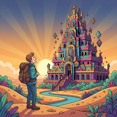 AI-generated image for SAT word eccentric