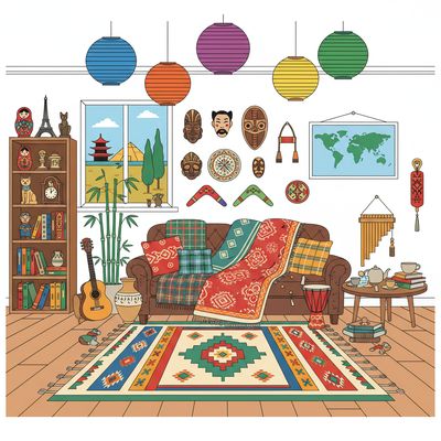 AI-generated image for SAT word eclectic