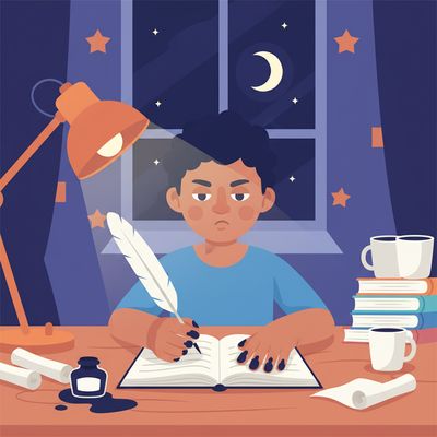 AI-generated image for SAT word etch