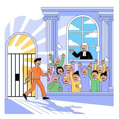 AI-generated image for SAT word exonerate