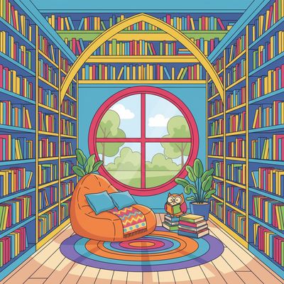 AI-generated image for SAT word fabric