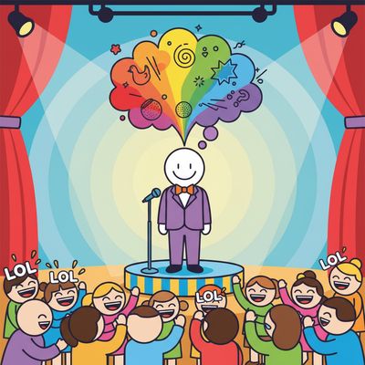 AI-generated image for SAT word facetious