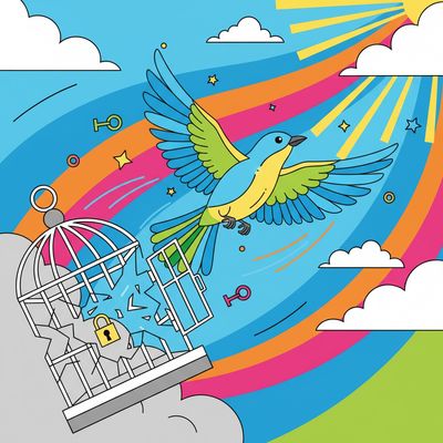 AI-generated image for SAT word flee