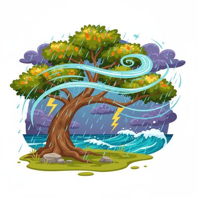 AI-generated image for SAT word flimsy