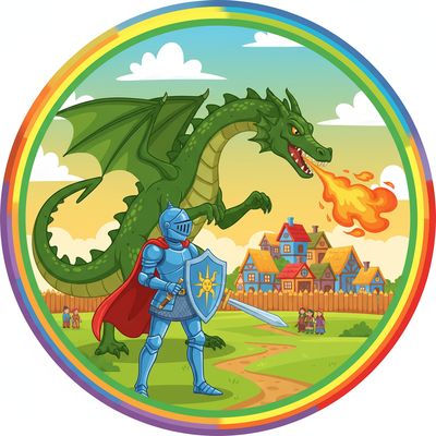 AI-generated image for SAT word flourish