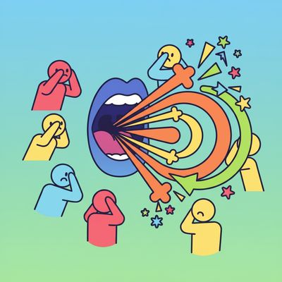 AI-generated image for SAT word frantically