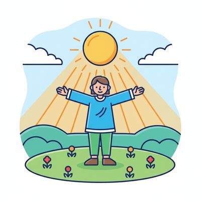 AI-generated image for SAT word fretful