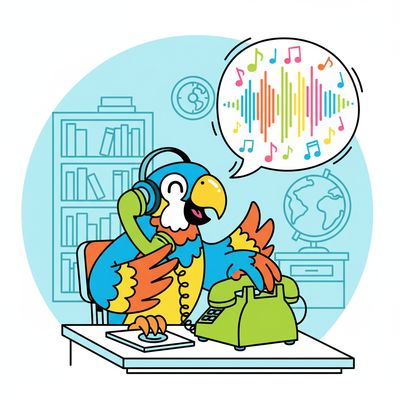 AI-generated image for SAT word garrulous