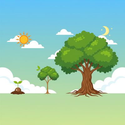 AI-generated image for SAT word germination