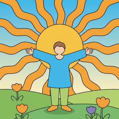 AI-generated image for SAT word halcyon