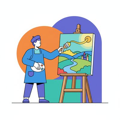 AI-generated image for SAT word haphazard