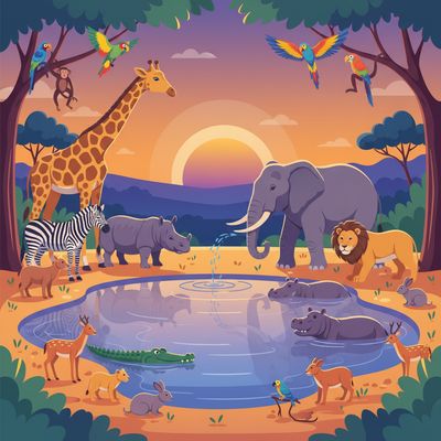 AI-generated image for SAT word hatchling