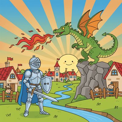 AI-generated image for SAT word heartening