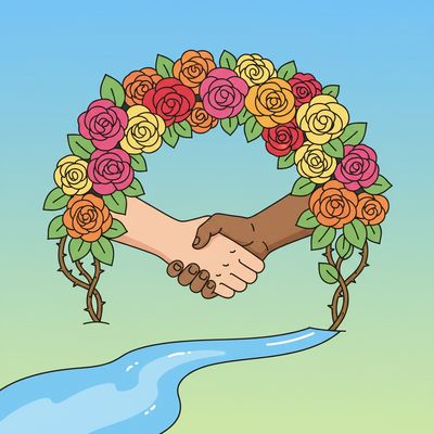 AI-generated image for SAT word humanitarian