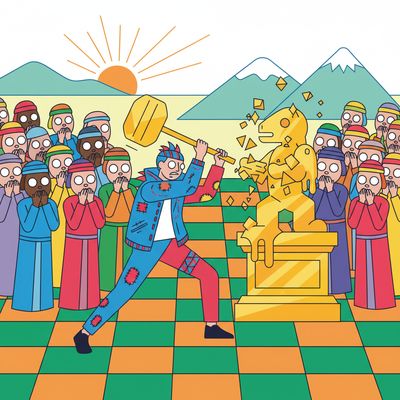 AI-generated image for SAT word iconoclast