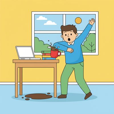 AI-generated image for SAT word inadvertent