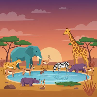 AI-generated image for SAT word inanimate