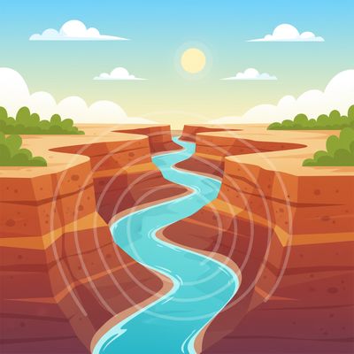 AI-generated image for SAT word inexorable